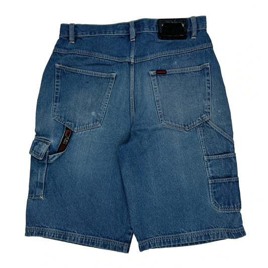 Vintage Fubu Baggy Denim Shorts - 34W 10L Blue Denim