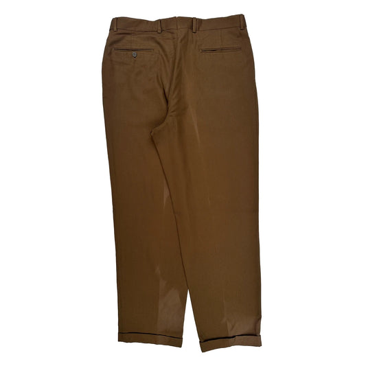 Vintage Givenchy Trousers - 36W 30L Brown Cotton