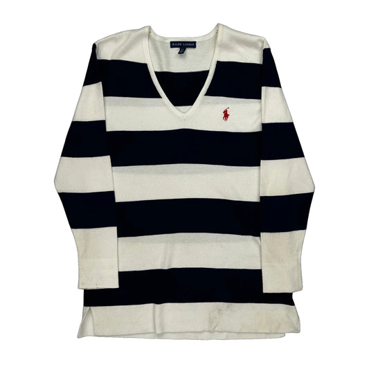 Ralph Lauren Striped Jumper - Small Block Colour Cotton