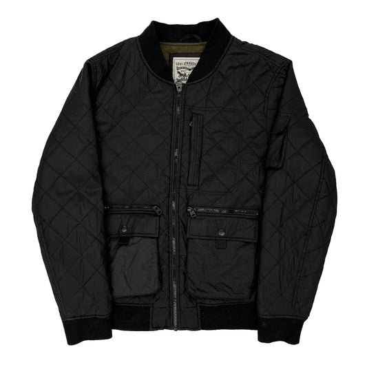 Levis Bomber Jacket - Large Black Polyester