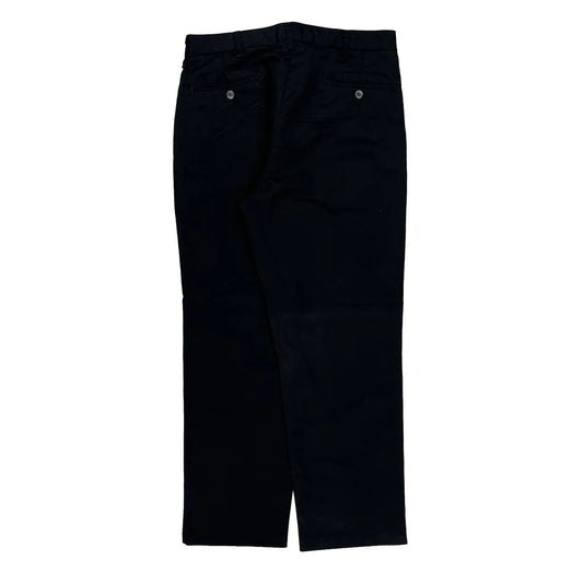 Dockers Trousers - 34W 30L Black Polyester Blend