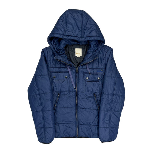 Vintage Diesel Puffer - Medium Blue Polyester