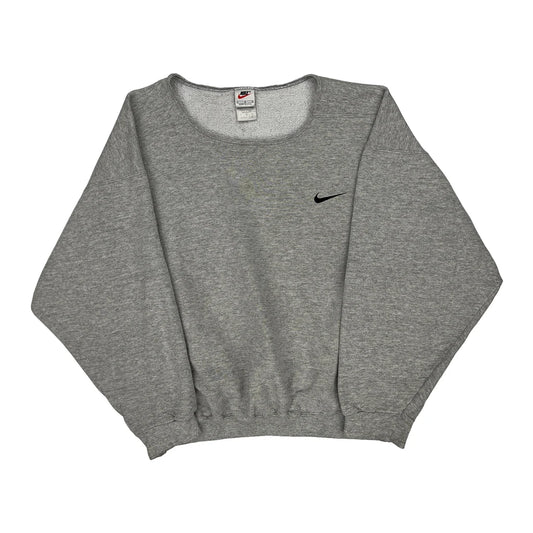 Made In USA Nike Sweatshirt - Large Grey Cotton