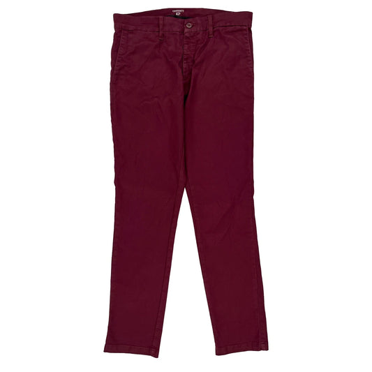 Carhartt Chinos - 32W UK 12 Burgundy Cotton Blend