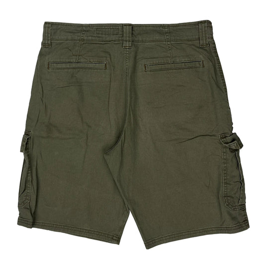 Wrangler Cargo Shorts - 32W 10L Green Cotton