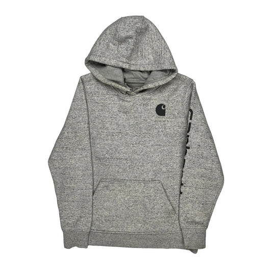 Relaxed Fit Carhartt Hoodie - Large Grey Cotton Blend
