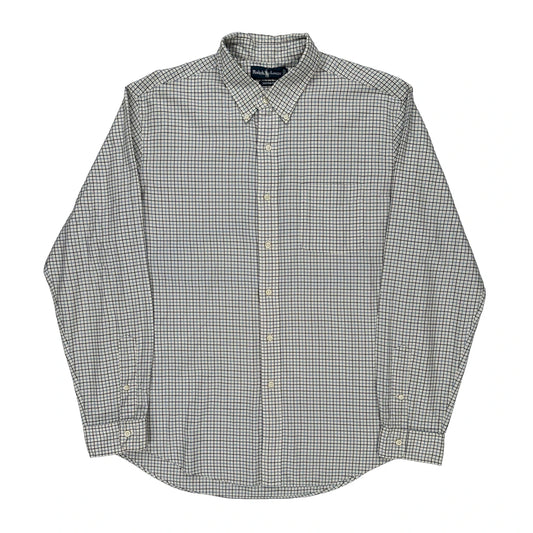 Ralph Lauren Checked Shirt - XL Blue Cotton