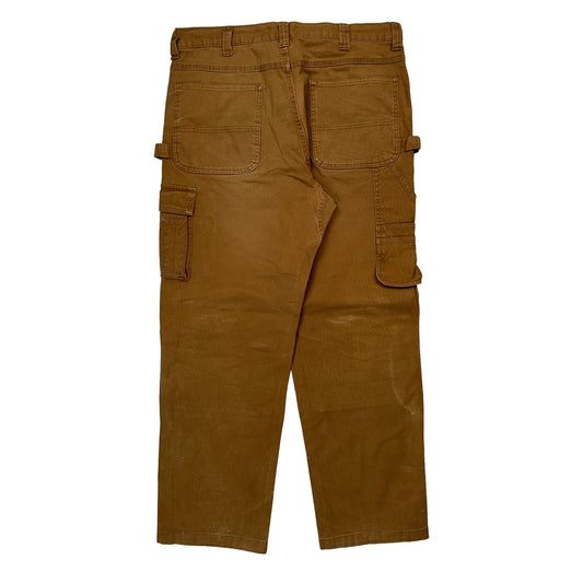 Vintage Aeropostale Double Knee Carpenter Trousers - 36W 31L Brown Cotton