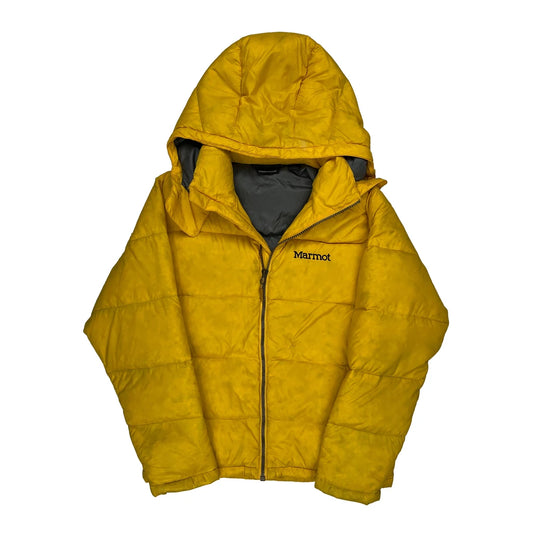 Vintage 700 Fill Marmot Puffer - Medium Yellow Polyester