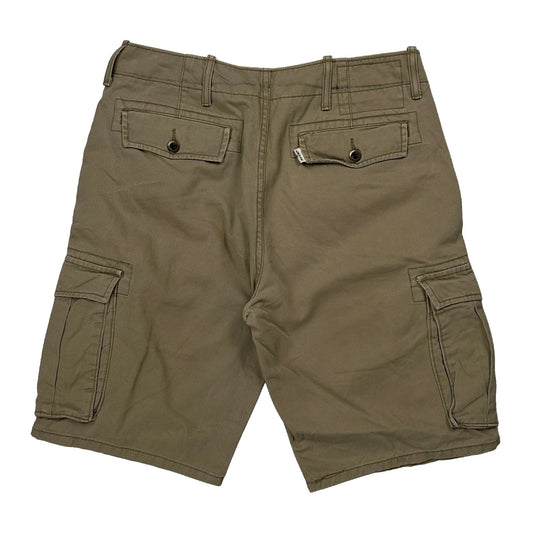 Levis Cargo Shorts - 30W 11L Khaki Cotton