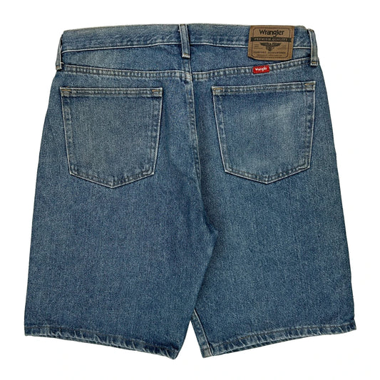 Wrangler Denim Shorts - 34W 10L Blue Cotton