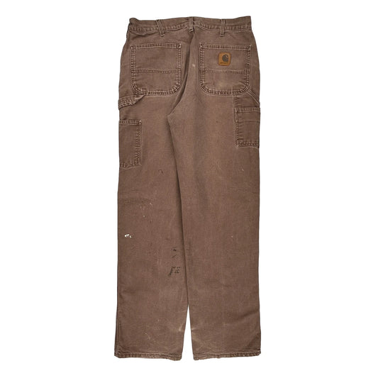 Carhartt Carpenter Trousers - 33W 35L Brown Cotton