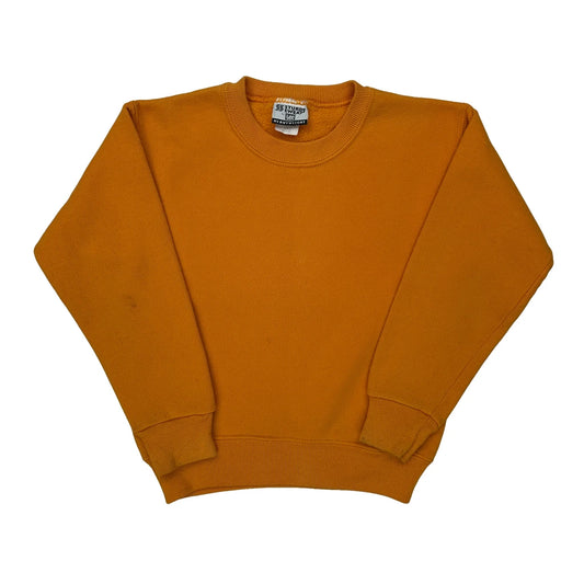 Vintage Age 7-8 Lee Sweatshirt - Medium Orange Cotton