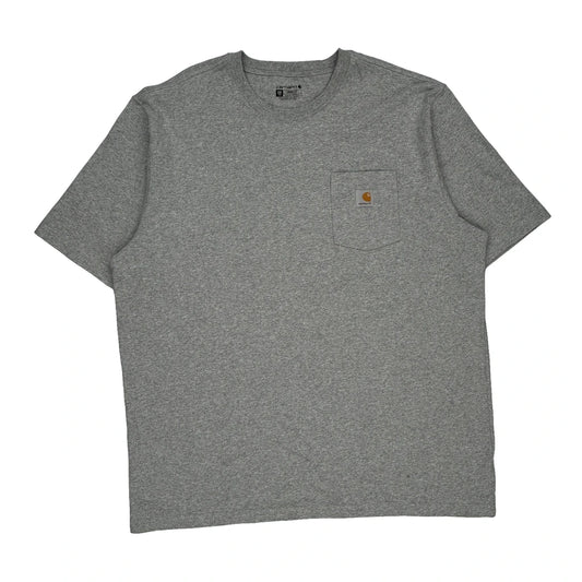 Carhartt Tall T-Shirt - 2XL Grey Cotton