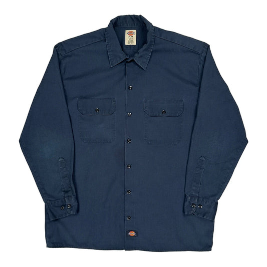Dickies Shirt - Large Blue Cotton
