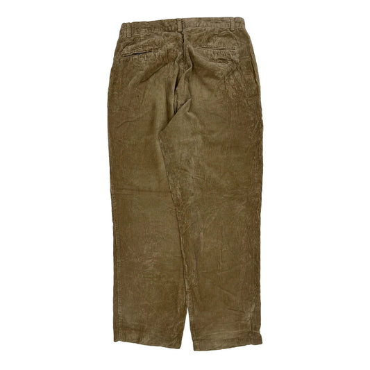 Vintage Polo By Ralph Lauren Cord Trousers - 30″ Waist Brown Cotton