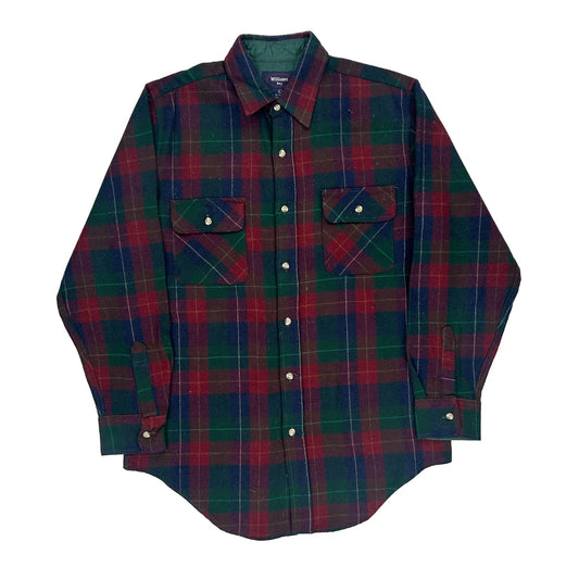 Williams Bay Checked Flannel Shirt - Large Multicoloured Wool Blend