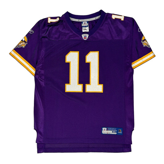 Age 15-16 Minnesota Vikings Reebok Nfl Jersey - XL Purple Polyester
