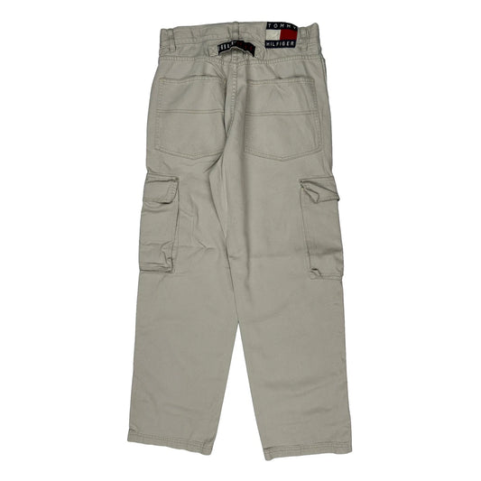 Tommy Jeans Cargo Trousers - 31W 31L Beige Cotton