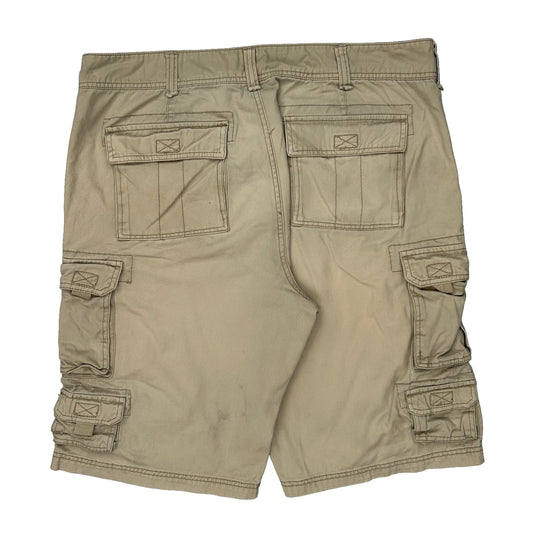 Route 66 Cargo Cargo Shorts - 36W 11L Beige Cotton