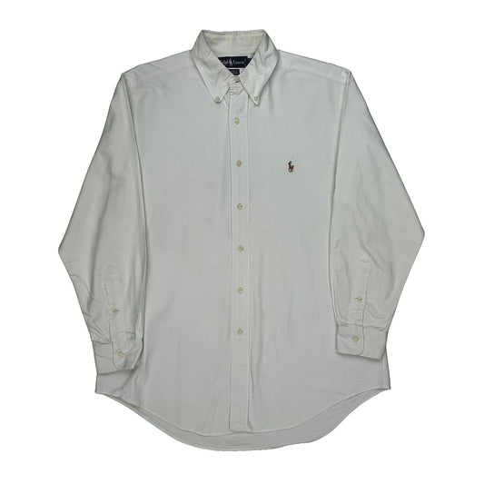 Yarmouth Ralph Lauren Shirt - Medium White Cotton
