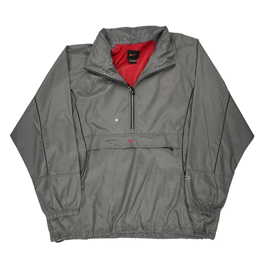 Nike Windbreaker - 2XL Grey Polyester
