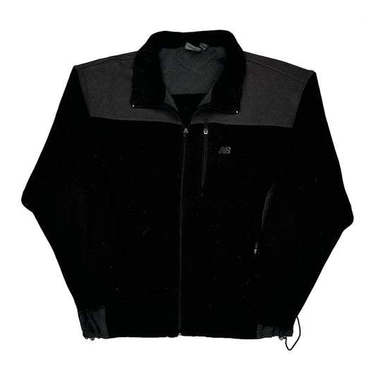New Balance Fleece Jacket - Large Black Polyester