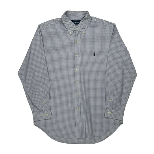 Vintage Ralph Lauren Checked Shirt - Large Blue Cotton