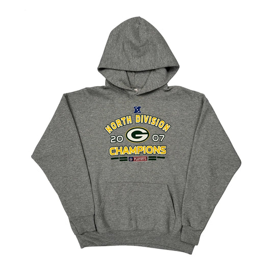 North Division Champions 2007 Nfl Hoodie - XL Grey Cotton