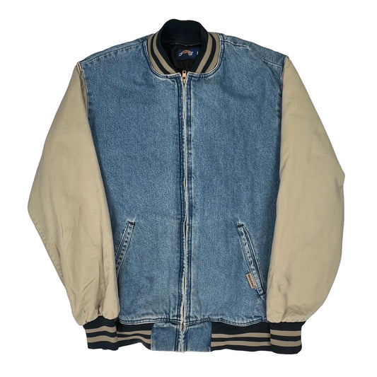 Dickies Bomber Jacket - Large Beige Cotton