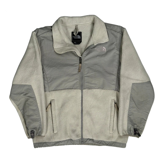 Girls The North Face Denali Fleece Jacket - Large Grey Polyester