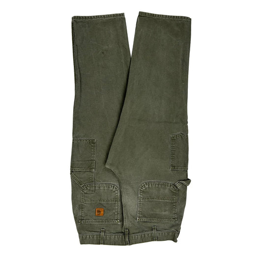 Carhartt B11 Mos Carpenter Trousers - 31W 28L Green Cotton
