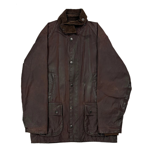 Vintage Bedale Barbour Wax Jacket - Small  Brown Cotton