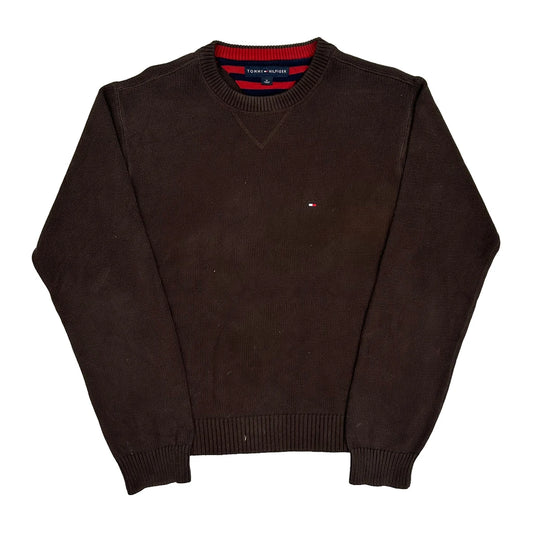 Vintage Tommy Hilfiger Jumper - Medium Brown Cotton