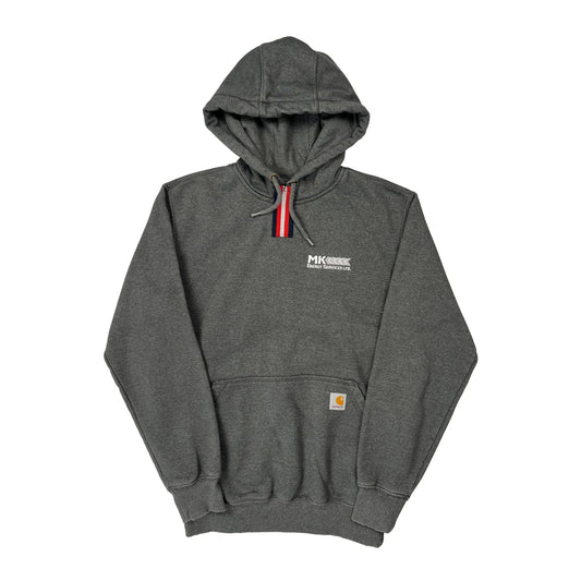 Vintage Carhartt Hoodie - Small Grey Cotton Blend
