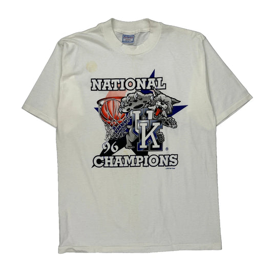 National Champions 96 Allsport Single Stitch T-Shirt - Large White Cotton
