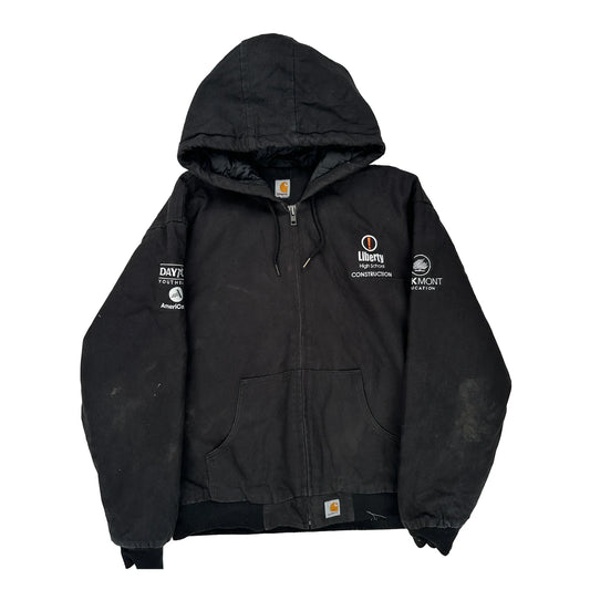 Liberty High School Construction Carhartt Jacket - 2XL Black Cotton