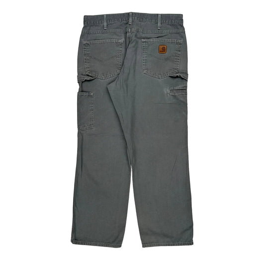 Vintage Carhartt Carpenter Trousers - 33W 29L Grey Cotton
