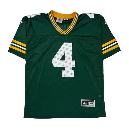 90S Green Bay Packers Starter Favre Nfl Jersey - XL Green Polyester