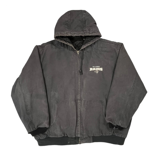 St. Louis Rams Dunbrooke Football Jacket - 3XL Grey Cotton
