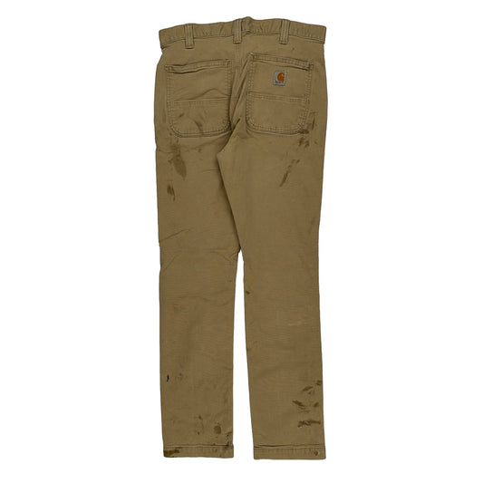 Carhartt Trousers - 30W 32L Khaki Cotton