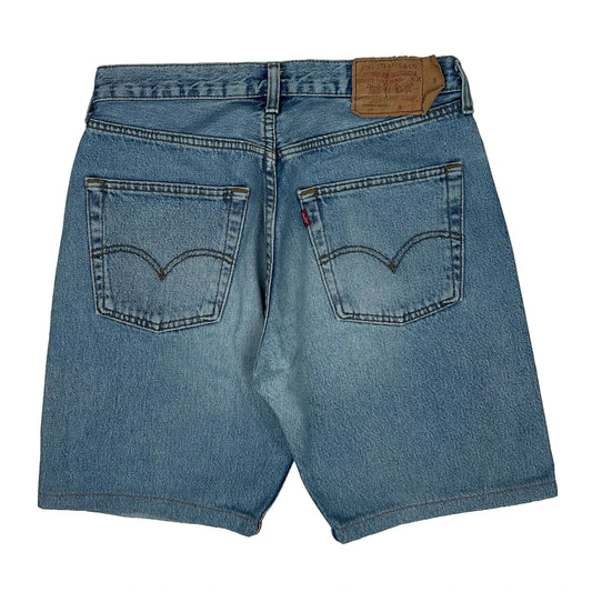 Levis Denim Shorts - 30W 10L Blue Denim