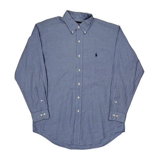 Ralph Lauren Checked Shirt - Medium Blue Cotton