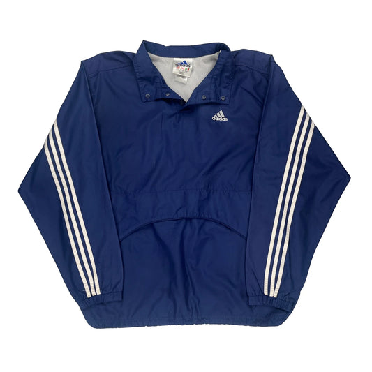 Adidas Jacket - Large Blue Polyester