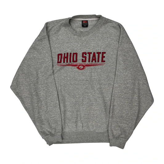 Ohio State Nike College Sweatshirt - Large Grey Cotton