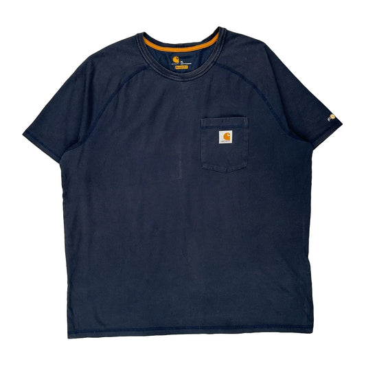 Carhartt T-Shirt - XL Navy Cotton