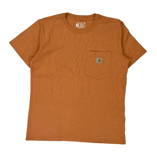 Age 8-10 Carhartt T-Shirt - Medium Orange Cotton