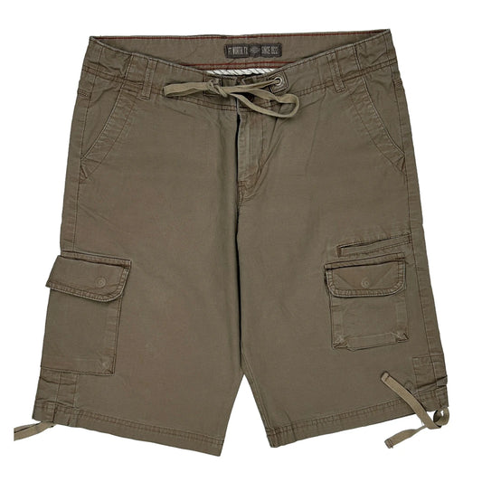 Dickies Cargo Shorts - 32W 11L Khaki Cotton