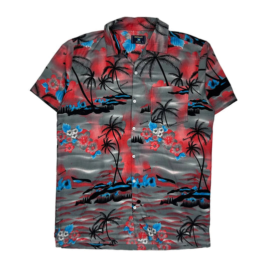 Vintage Bahamas Floral Hawaiian Shirt - Large Multicoloured Polyester