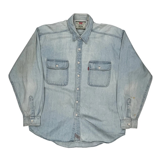 Levis Denim Shirt - XL Light Wash Cotton